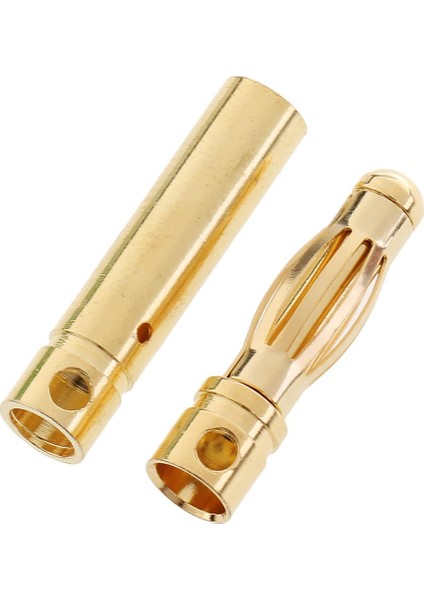 30 Çift 4mm 4.0 Altın Kaplamalı Muz Tapası Konnektörü Dıy Rc Pil Esc Motoru (Yurt Dışından)