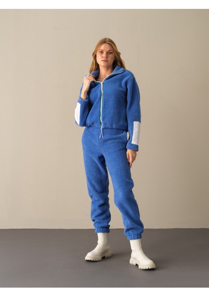 Kadın Mavi Oversize Polar Sweatmont fiyatları