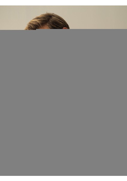 Erkek Ekru Yarım Balıkçı Yaka Regular Fit Kazak