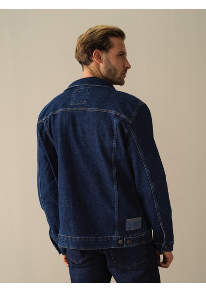 Erkek Mavi Regular Fit Denim Ceket indirimleri