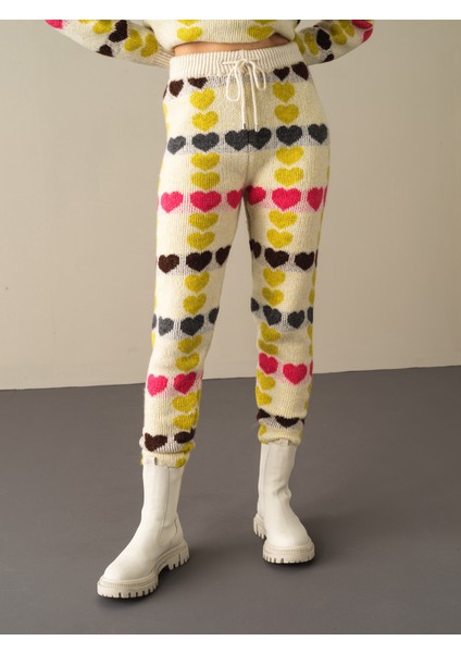 Kadın Sarı Regular Fit Triko Pantolon fiyatları