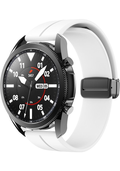 Samsung Galaxy Watch Gear S2 3 41 42 Active 2 40 44 mm Kordon Magnetli Ayarlanır Silikon Kordon 20MM