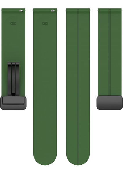 Amazfit Gts Bip Lite S Gtr 42MM Kordon Magnetli Ayarlanır Silikon Kordon 20MM indirimleri