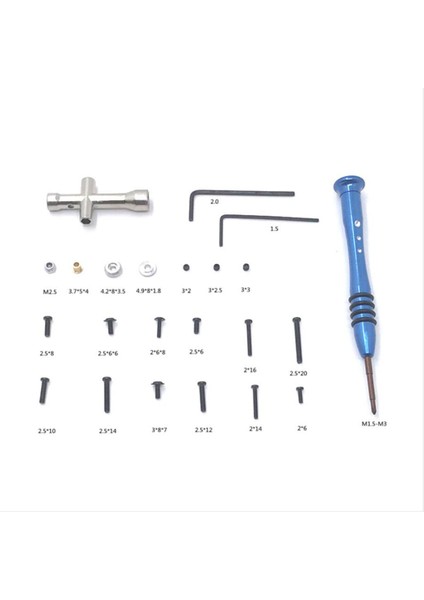 Metal Rc Vida Kiti Onarım Vidaları Wpl Ölçeği Için Set Rc Parçalar Accs (Yurt Dışından)