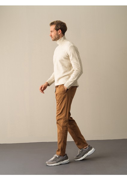 Erkek Camel Regular Fit Pantolon fiyatları