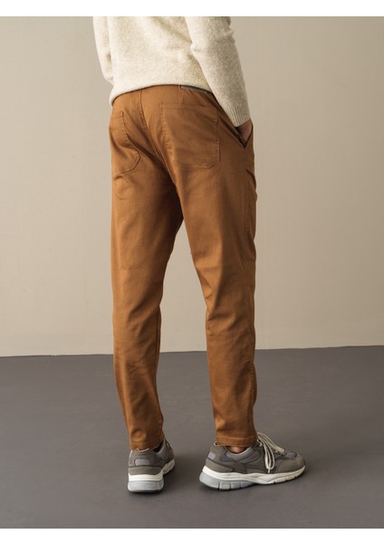 Erkek Camel Regular Fit Pantolon fırsatları
