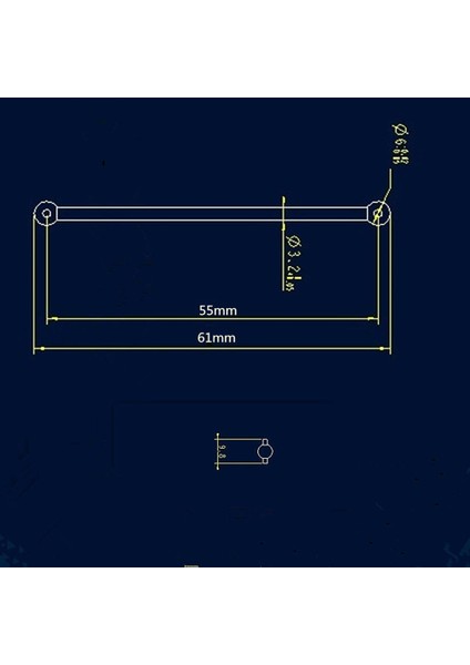 02003 Çelik F/r Dogbone 1/10 Hsp Kamyon Buggy Parçaları Için 61MM (Yurt Dışından)