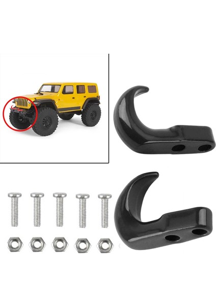 Eksenel SCX24 90081 Dıy Modifiye Siyah Için 2 Parça Rc Römork Kanca Değiştirme (Yurt Dışından) fırsatları