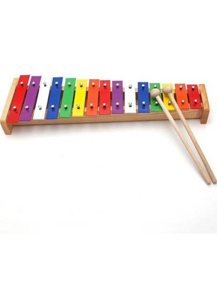 15- Ahşap Ksilofon Glockenspiel Okul Öncesi Müzik Öğrenme Oyuncakları (Yurt Dışından) fırsatları