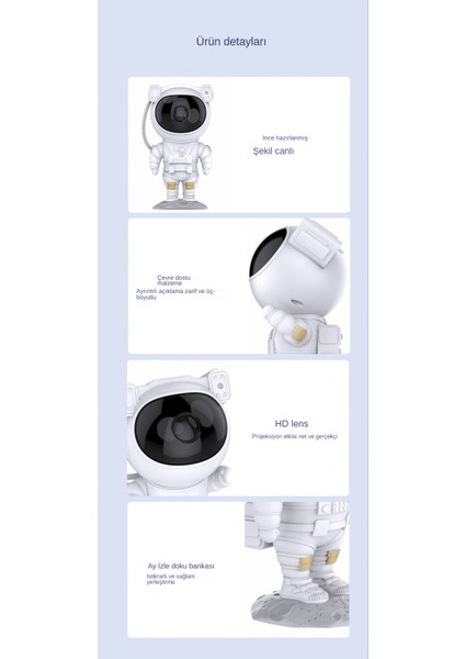 Astronot Gökyüzü Projeksiyon Işık Atmosferi Işık