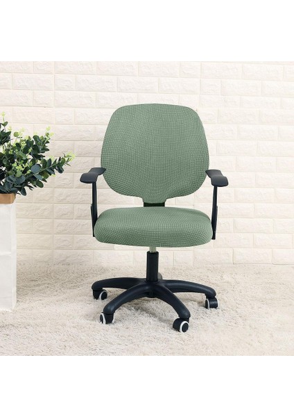 2 Set, Dönen Sandalye Evi Için Çıkarılabilir Slipcover Bölünmüş Koltuk Kapağı fırsatları