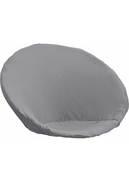 2 Pack Yuvarlak Yumuşak Polyester Saucer Sandalye Slipcover Ev Için Yıkanabilir