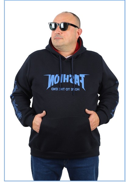 Mocgrande Büyük Beden 3ip Sweat Fashion 22747 Lacivert