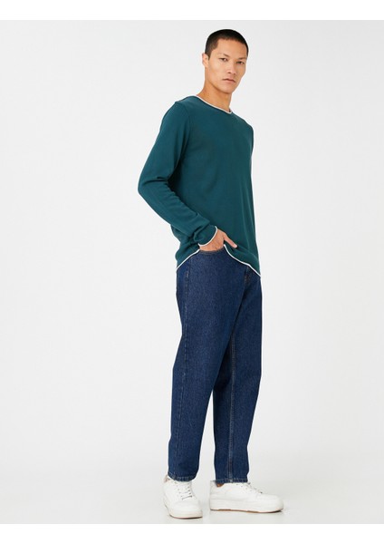 Basic Triko Kazak Bisiklet Yaka Uzun Kollu fiyatları