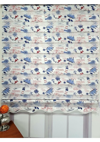 Gemi Desenli Zebra Stor Perde MZ143 indirimleri