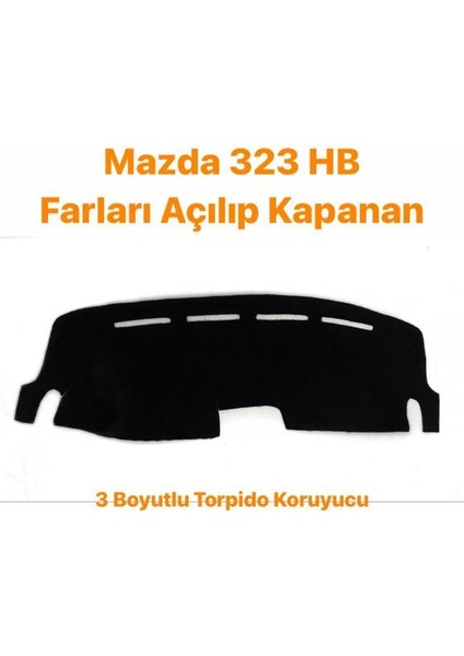 Mazda 323 Hb 3 Boyutlu Halı Kumaş Torpido Örtüsü