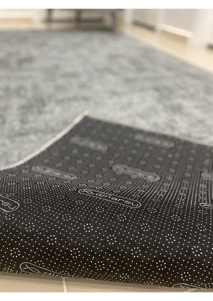 Dinarsu Kaymaz Halı Assos Nevra Gri Kaymaz Taban Yolluk modelleri