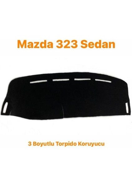 Mazda 323 Sedan 3 Boyutlu Halı Kumaş Torpido Örtüsü