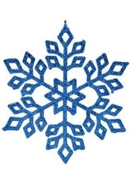 Yılbaşı Çam Ağacı Mavi Kar Tanesi 15 cm 1 Adet