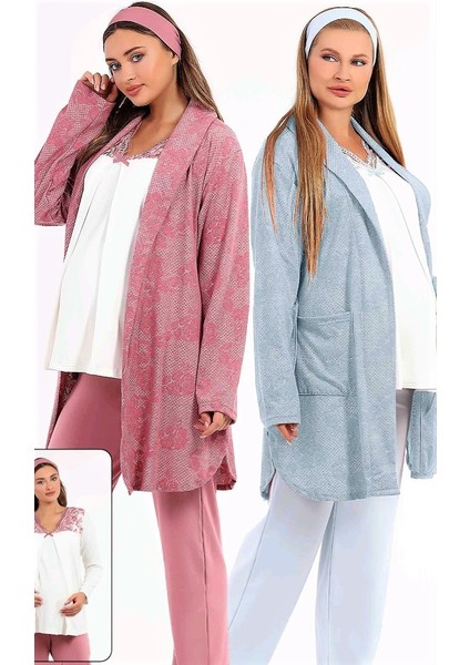Sabahlıklı Loğusa Pijama Takımı Mavi.yeni Sezon