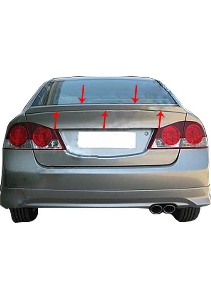 Honda Civic 8 Spoiler Bagaj (Hybrid) Fiber 2006-2011