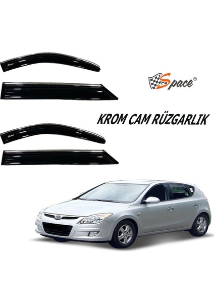Krom Cam Rüzgarlığı 1.2mm Hyundai I30 2009 4'lü / CARU433