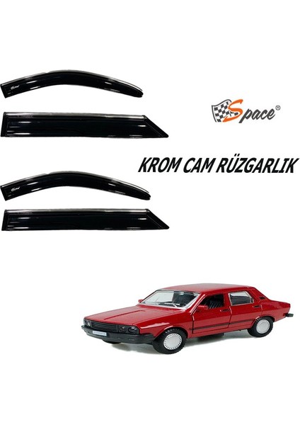 Krom Cam Rüzgarlığı 1.2mm Renault Toros 4'lü / CARU444