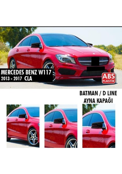Mercedes Cla Serisi W117 (2013-2017) Batman Ayna Kapağı (Parlak Siyah)