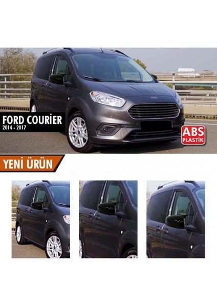 Ford Courier (2014-2017) Batman Yarasa Ayna Kapağı (Parlak Siyah)