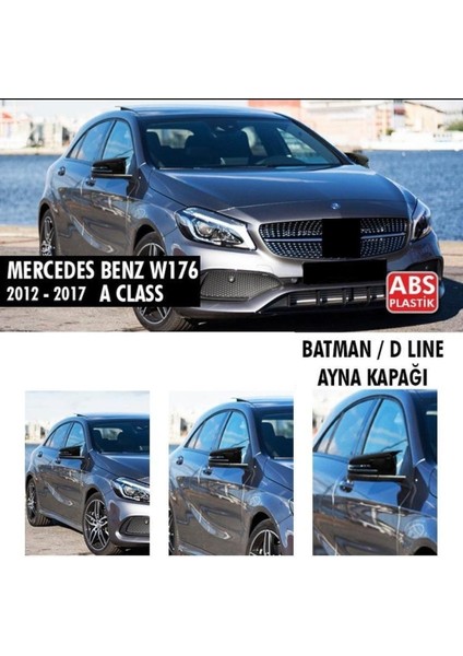 Mercedes A Serisi W176 (2012-2017) Batman Ayna Kapağı (Parlak Siyah)