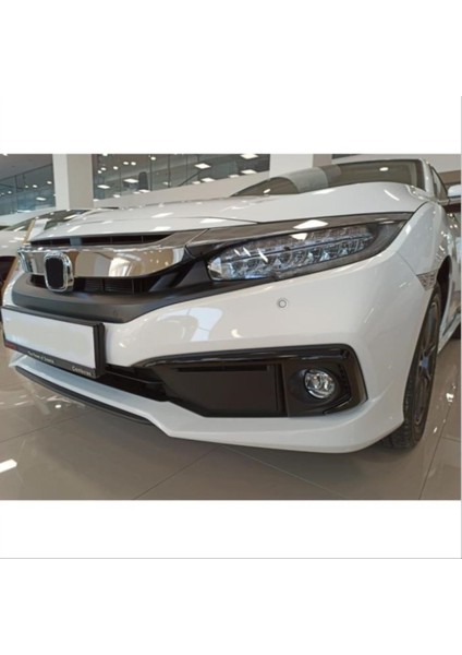 Honda Cıvıc Fc5 2019-2021 Ön Sis Kaşı Kaplaması Piano (Makyajlı Kasa)