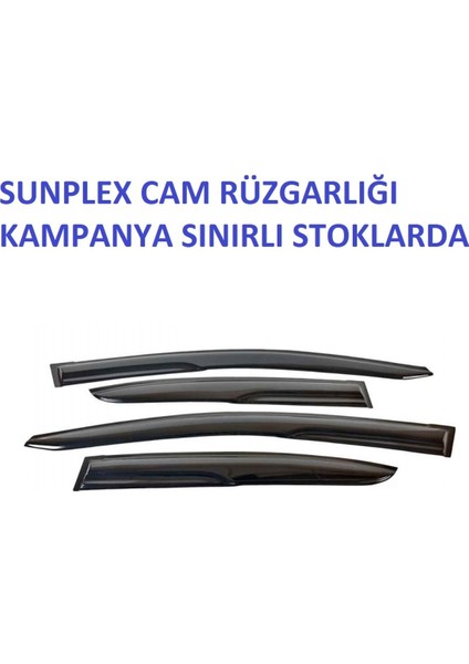 Sunplex Opel Vectra C Cam Rüzgarlığı Mügen Tip 4lü