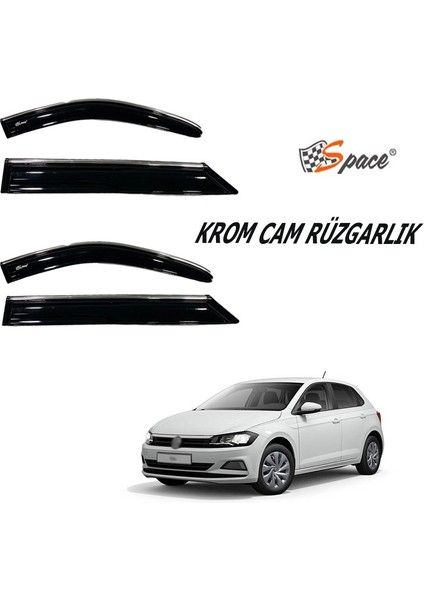 Krom Cam Rüzgarlığı Volkswagen Polo 2019-2021 / CARU408