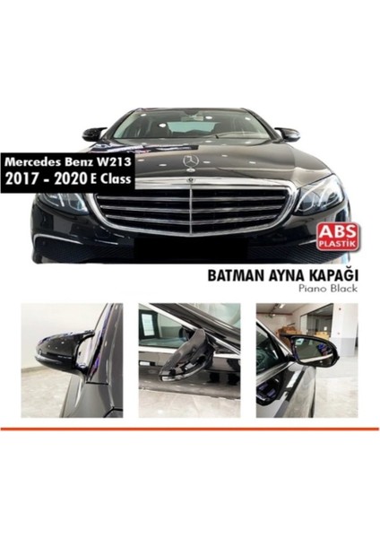 Mercedes E Serisi W213 Batman Yarasa Ayna Kapağı (Parlak Siyah)