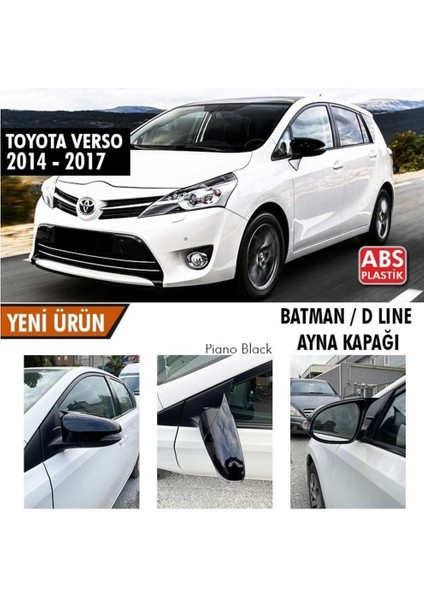 Toyota Verso Makyajlı (2014-2017) Batman Yarasa Ayna Kapağı (Piano Black)