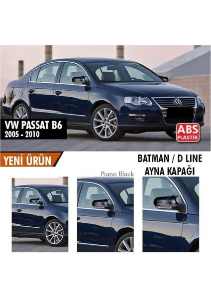 Drs Tuning Volkswagen Passat B6 (2005-2010) Batman Yarasa Ayna Kapağı (Piano Black)