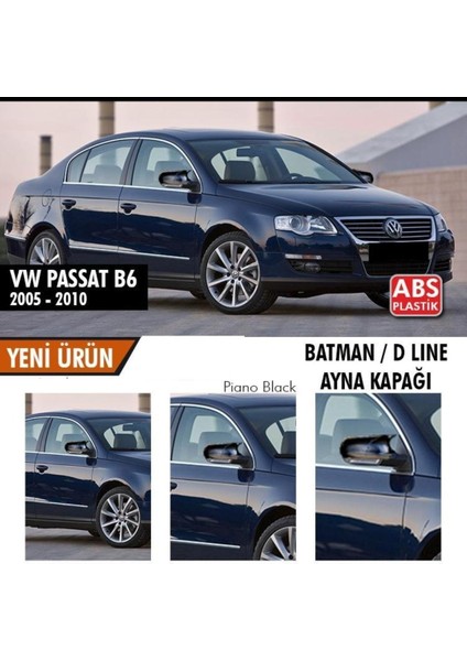 Drs Tuning Volkswagen Passat B6 (2005-2010) Batman Yarasa Ayna Kapağı (Parlak Siyah)