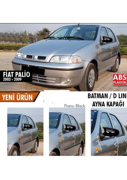Fiat Palio (2003-2009) Batmanyarasa Ayna Kapağı (Parlak Siyah)