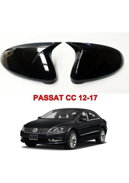 Volkswagen Passat cc Batman Yarasa Ayna Kapağı (Parlak Siyah)