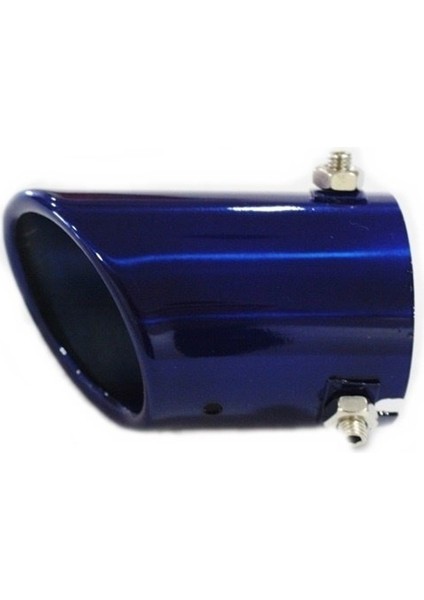 Egzoz Ucu Paslanmaz 6.8cm Mavi /EGUC528
