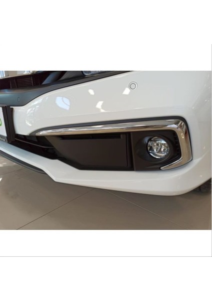 Honda Cıvıc Fc5 2019-2021 Ön Sis Kaşı Kaplaması Nikelaj (Makyajlı Kasa) modelleri