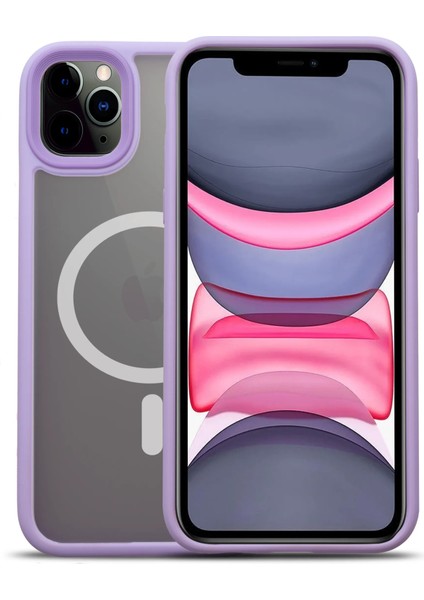 Apple iPhone 11 Magsafe BOLD Anti-Shock Kılıf - Lila