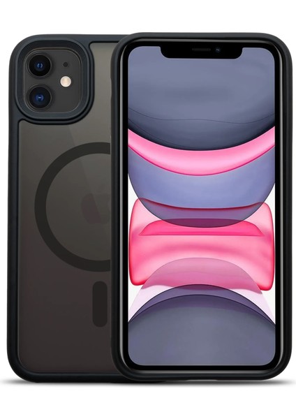 Apple iPhone 11 Magsafe BOLD Anti-Shock Kılıf - Siyah