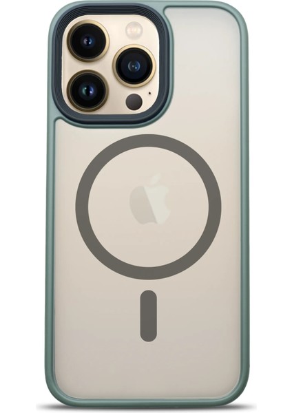 Apple iPhone 13 Pro Magsafe BOLD Anti-Shock Kılıf - Koyu Yeşil