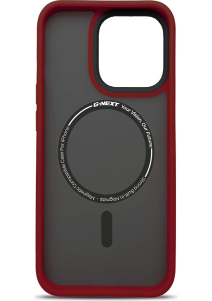 Apple iPhone 14 Plus Magsafe BOLD Anti-Shock Kılıf - Wine modelleri