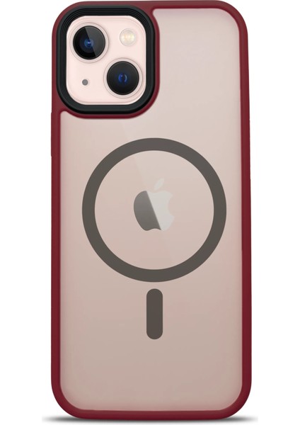 Apple iPhone 14 Plus Magsafe BOLD Anti-Shock Kılıf - Wine