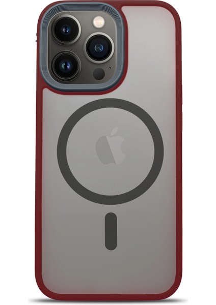 Apple iPhone 14 Pro Max Magsafe BOLD Anti-Shock Kılıf - Wine