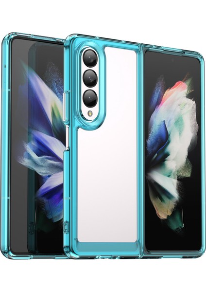Samsung Galaxy Z Fold 4 Için Telefon Kılıfı - Mavi (Yurt Dışından)