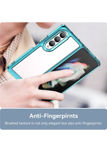 Samsung Galaxy Z Fold 4 Için Telefon Kılıfı - Mavi (Yurt Dışından)