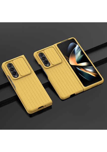 Samsung Galaxy Z Fold 4 Için Telefon Kılıfı - Sarı (Yurt Dışından)